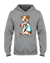 Load image into Gallery viewer, Bull I Love Mom Custom Design Gifts For Dog Lovers Hoodie
