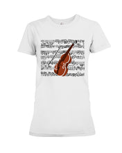 Load image into Gallery viewer, Cello Special Unique Custom Design For Music Instrument Lovers Ladies Tee
