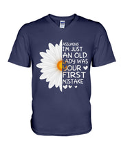 Load image into Gallery viewer, Assuming I&#39;m Just An Old Lady Was Your First Mistake Gift For Flower Lovers Guys V-Neck

