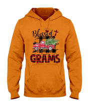 Load image into Gallery viewer, Blessed Grams Red Plaid Driving Car Custom Design Gifts Hoodie
