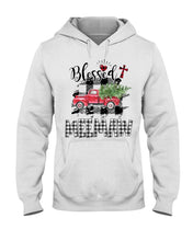 Load image into Gallery viewer, Blessed Meemaw Black And White Plaid Driving Car Custom Design Gifts Hoodie
