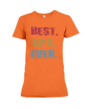 Load image into Gallery viewer, Best Gpa Ever Colorful Abstract Words Personalized Name Gifts Ladies Tee
