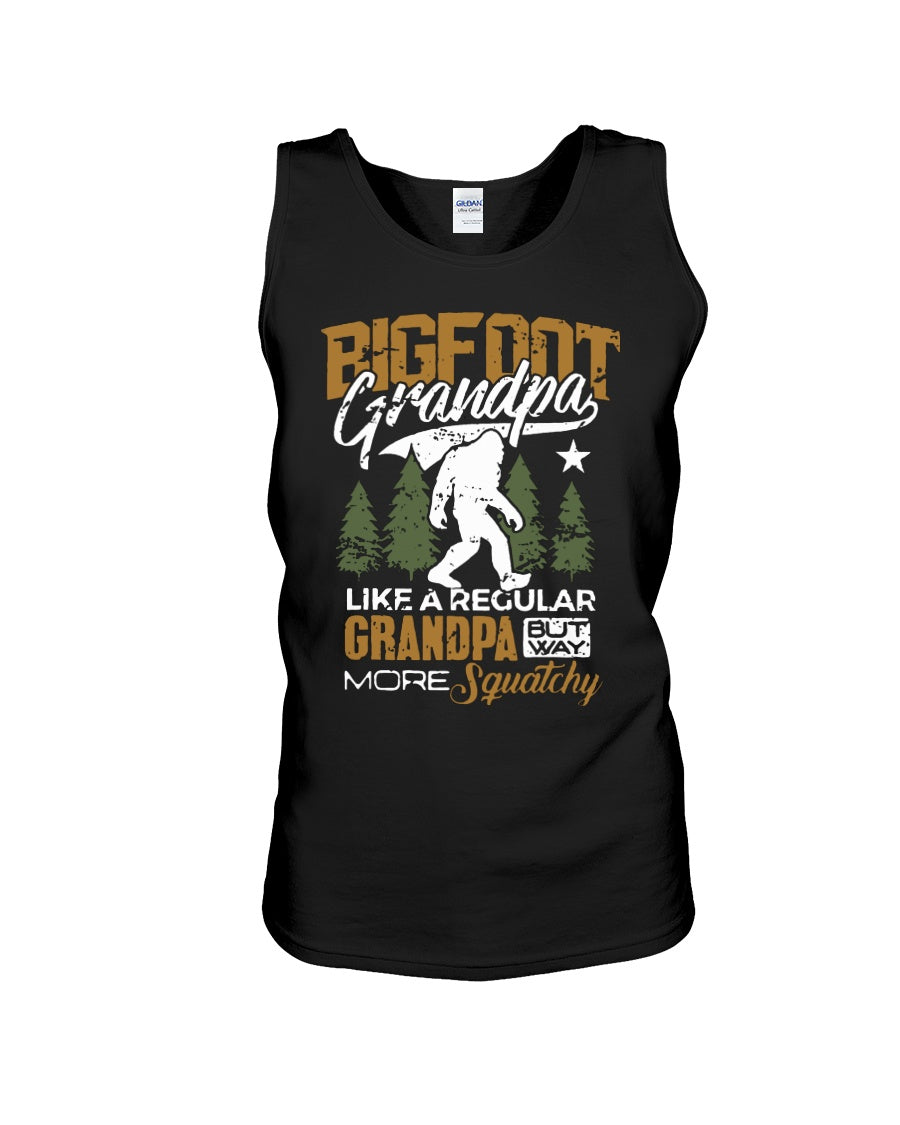 Bigfoot Grandma - Like A Regular Grandpa But Way More Squatchy Custom Design Unisex Tank Top