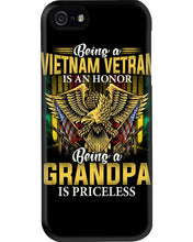 Load image into Gallery viewer, Being A Vietnam Veteran Is An Honor Grandpa Gifts Phone case
