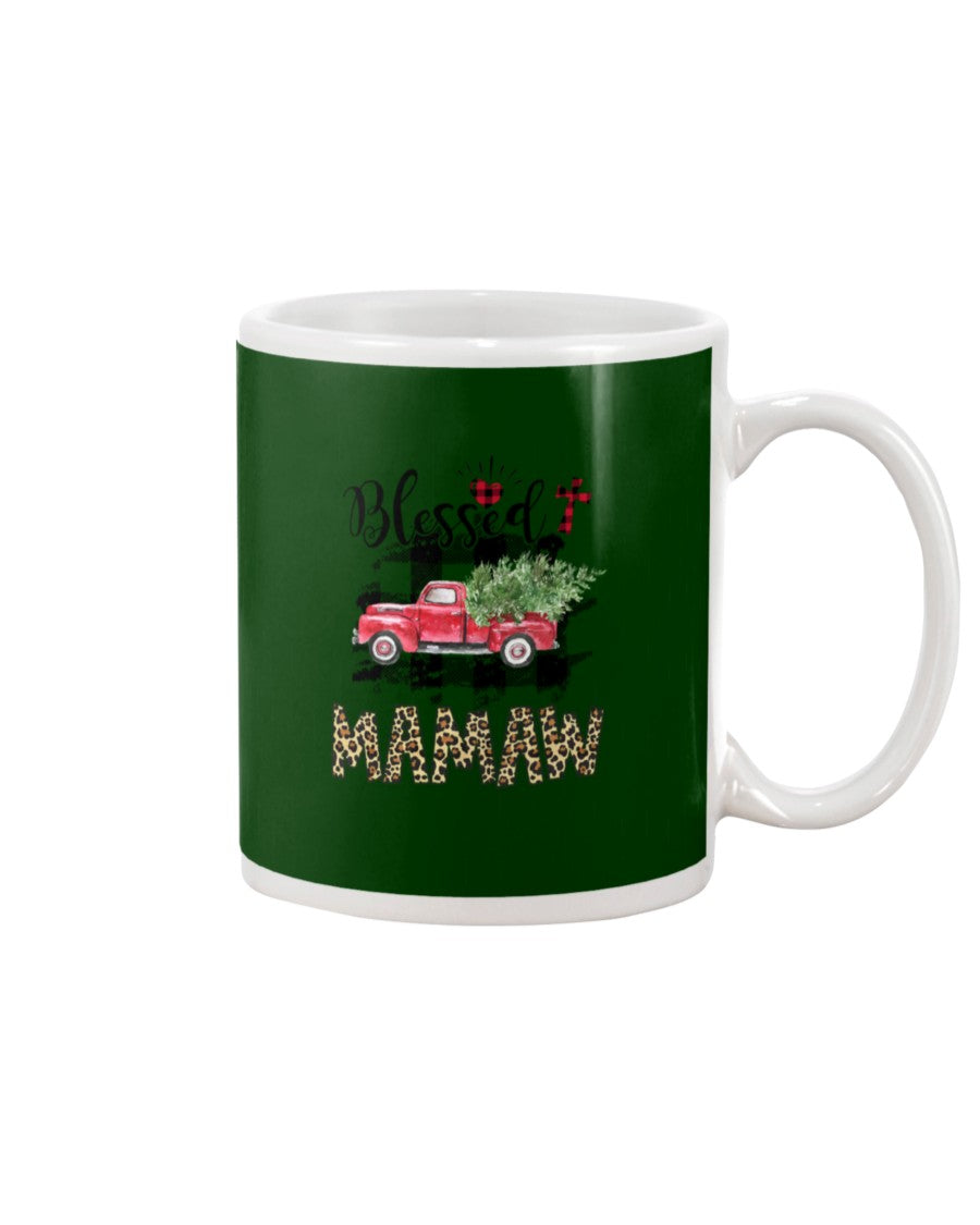 Blessed Mamaw Leopard Pattern Driving Car Custom Design Gifts Mug