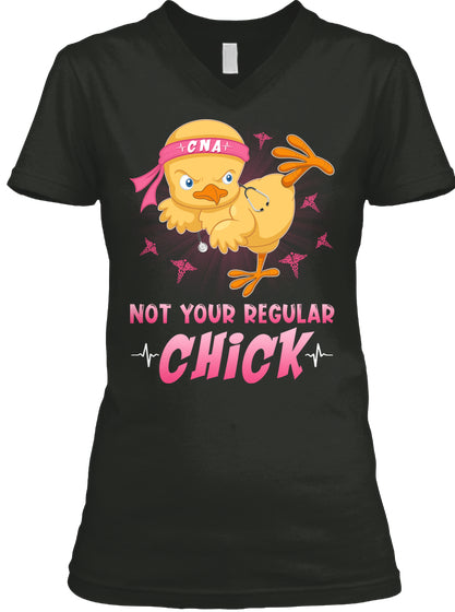 Cna Not Your Regular Chick Custom Design Gifts Ladies V-Neck