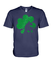 Load image into Gallery viewer, Bull Terrier Clover St Patrick&#39;s Day For Dog Lovers Guys V-Neck
