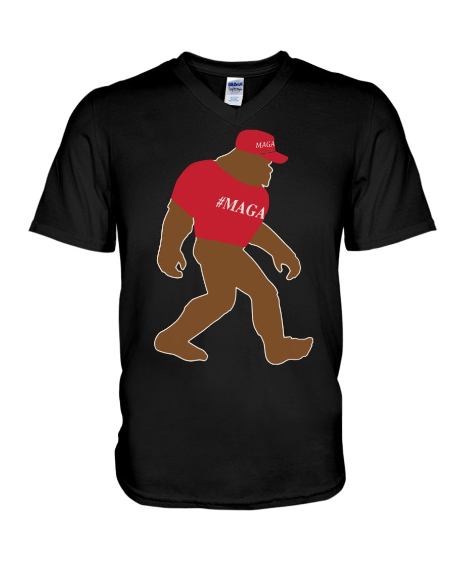 Bigfoot Maga Simple Unique Meaningful Gifts For Bigfoot Lovers Guys V-Neck