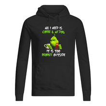 Load image into Gallery viewer, All I Need Is Coffee And My Dogs It Is Too Peopley Outside Hoodie
