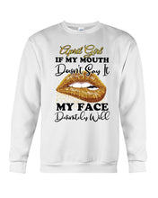 Load image into Gallery viewer, April Girl If My Mouth Doesn&#39;t Say It My Face Definitely Will Custom Design Sweatshirt
