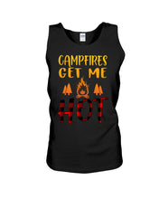 Load image into Gallery viewer, Campfires Get Me Hot Gifts For Camping Lovers Unisex Tank Top
