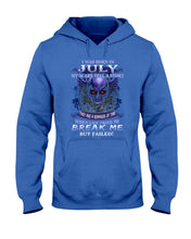 Load image into Gallery viewer, Born In July My Scars Tell A Story Hoodie
