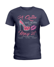 Load image into Gallery viewer, A Queen Was Born In May 26Th Birthday Gift Ladies Tee
