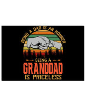 Load image into Gallery viewer, Being A Dad Is An Honner Being A Granddad Is Priceless Custom Design Horizontal Poster
