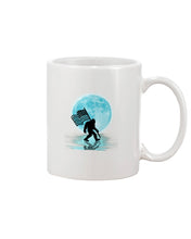 Load image into Gallery viewer, Bigfoot  Moon American Flag Custom Design For Bigfoot Lovers Mug
