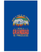 Load image into Gallery viewer, Being A Dad Is An Honner Being A Granddad Is Priceless Custom Design Vertical Poster
