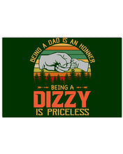 Load image into Gallery viewer, Being A Dad Is An Honner Being A Dizzy Is Priceless Custom Design Horizontal Poster
