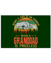 Load image into Gallery viewer, Being A Dad Is An Honner Being A Granddad Is Priceless Custom Design Horizontal Poster
