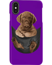 Load image into Gallery viewer, Chesapeake Bay Retriever In Pocket Personalized Name Gifts For Dog Lovers Phone case
