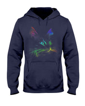 Load image into Gallery viewer, Colorful Cat Heart Custom Design Gift For Cat Lovers Hoodie
