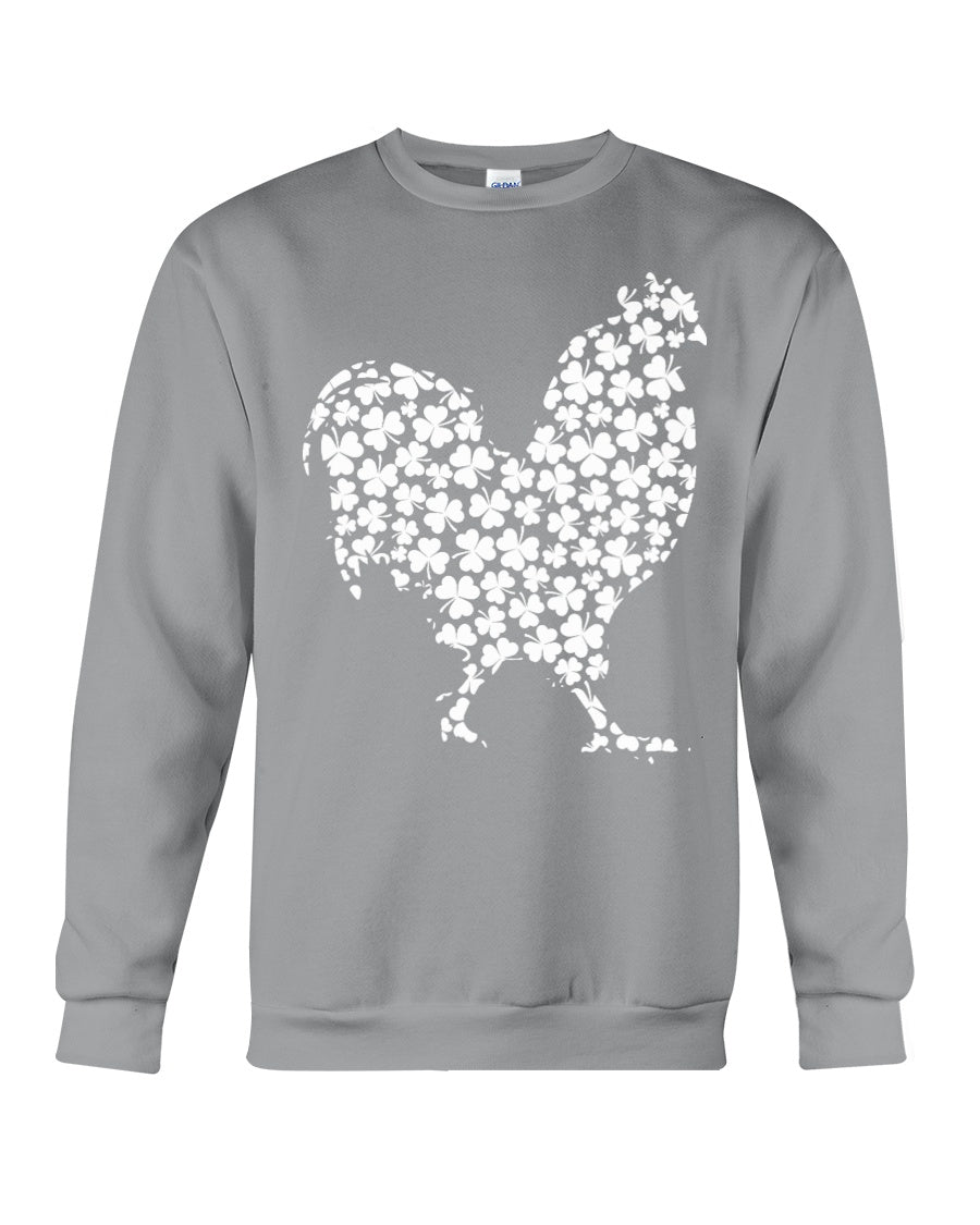 Chicken Irish Clover For St. Patrick's Day Sweatshirt