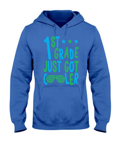 1St Grade Just Got Cooler Cutest Glasses Hoodie