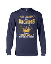 Load image into Gallery viewer, Bagpipes - Old Man Perfect Funny Gift For Birthday Unisex Long Sleeve

