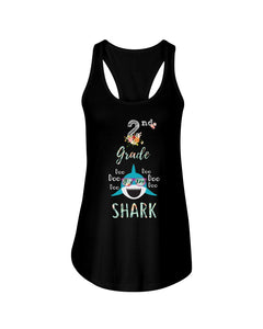 2Nd Grade Doo Doo Shark Anniversary Gift Ladies Flowy Tank