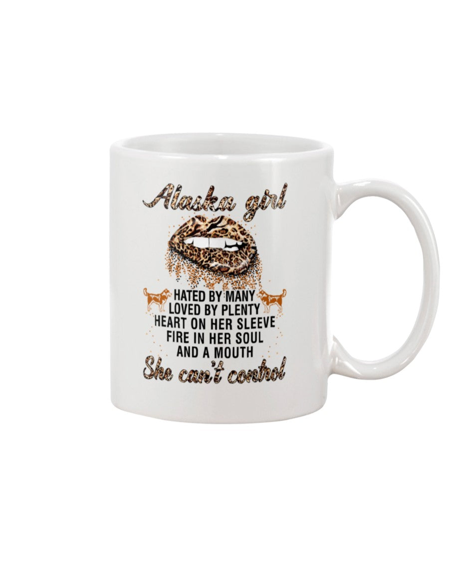 Alaska Girl Have The Mouth She Can't Control Custom Design Mug