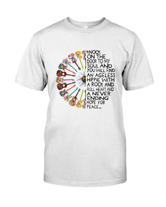 A Never Ending Hope For Peace Guitar Hippie Design Limited Edition Guys Tee