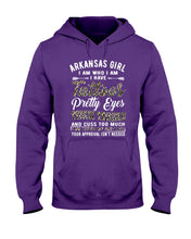 Load image into Gallery viewer, Arkansas Girl Have Tattoos Pretty Eyes Gifts For Arkansas Girls Hoodie
