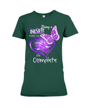 Load image into Gallery viewer, Being A   Bushie  Makes My Life Complete Personalized Name Gifts Ladies Tee
