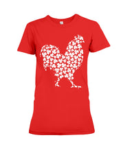 Load image into Gallery viewer, Chicken Irish Clover For St. Patrick&#39;s Day Ladies Tee
