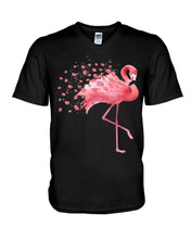 Load image into Gallery viewer, Autism Awareness- Autism Flamingo Custom Design Guys V-Neck
