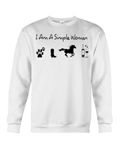 Load image into Gallery viewer, A Simple Women With Horse Dog And Wind Sweatshirt
