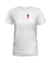 Load image into Gallery viewer, Bigfoot Flag Usa Two-Sided Custom Design Gift For Friends Ladies Tee
