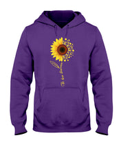 Load image into Gallery viewer, Be Here Tomorrow Sunflower Spina Bifida Awareness Hoodie
