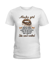 Load image into Gallery viewer, Alaska Girl Have The Mouth She Can&#39;t Control Custom Design Ladies Tee

