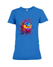 Load image into Gallery viewer, Colorful Sea Otter Custom Design For Animal Lovers Ladies Tee
