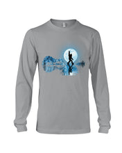 Load image into Gallery viewer, Bigfoot Guitar And Lake  Meaningful Gifts For Bigfoot Lovers Unisex Long Sleeve
