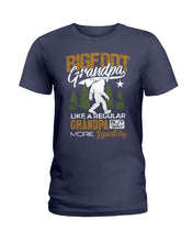 Load image into Gallery viewer, Bigfoot Grandma - Like A Regular Grandpa But Way More Squatchy Custom Design Ladies Tee
