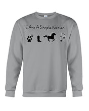 Load image into Gallery viewer, A Simple Women With Horse Dog And Wind Sweatshirt
