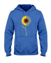 Load image into Gallery viewer, Be Here Tomorrow Sunflower Spina Bifida Awareness Hoodie
