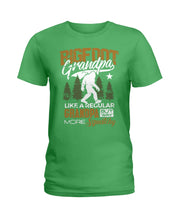Load image into Gallery viewer, Bigfoot Grandma - Like A Regular Grandpa But Way More Squatchy Custom Design Ladies Tee
