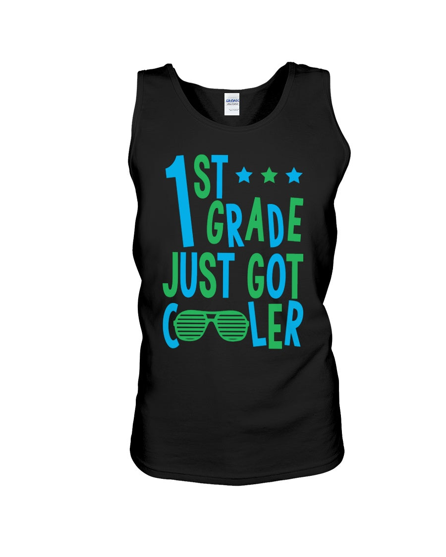 1St Grade Just Got Cooler Cutest Glasses Unisex Tank Top