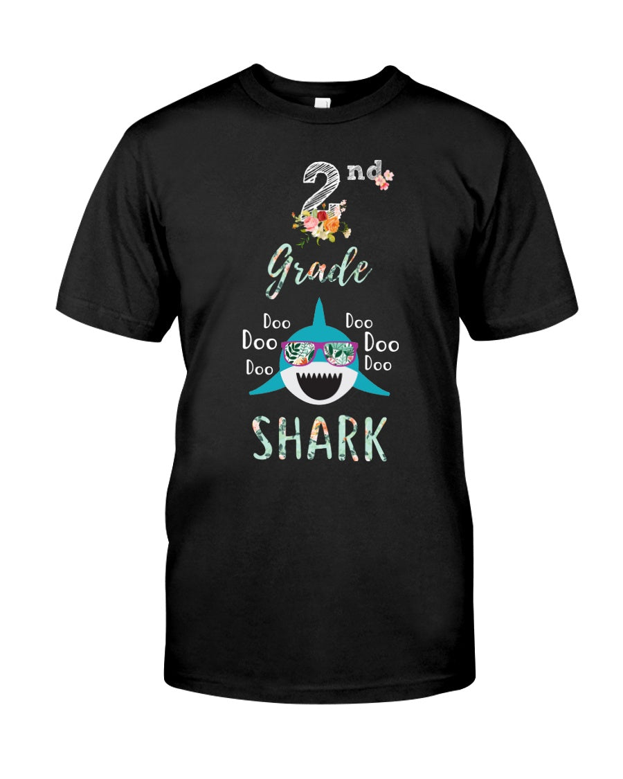 2Nd Grade Doo Doo Shark Anniversary Gift Guys Tee