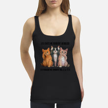 Load image into Gallery viewer, Cat Make Me Happy Gift For Cat Lovers Ladies Flowy Tank
