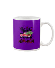 Load image into Gallery viewer, Blessed Mom-Mom Red Plaid Driving Car Custom Design Gifts Mug
