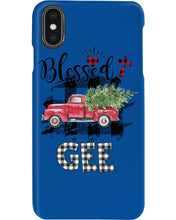Load image into Gallery viewer, Blessed Gee Black And White Plaid Driving Car Custom Design Gifts Phone case
