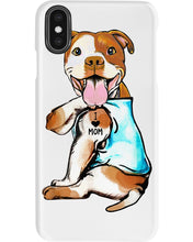 Load image into Gallery viewer, Bull I Love Mom Custom Design Gifts For Dog Lovers Phone case
